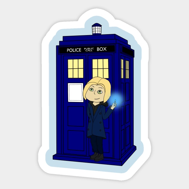 The 13 Doctor Who Sticker by Dnatz